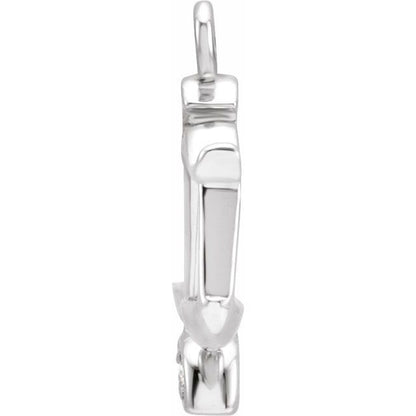 Petite Pavé® .01 CTW Natural Diamond Libra Dangle