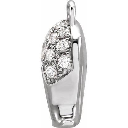 Petite Pavé® .06 CTW Natural Diamond Virgo Dangle