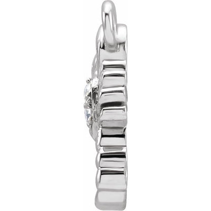 Petite Pavé® .01 CTW Natural Diamond Scorpio Dangle