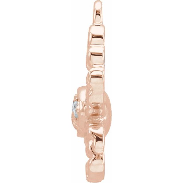 Petite Pavé® .02 CTW Natural Diamond Cancer Dangle