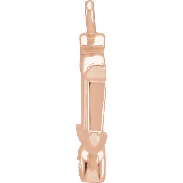 Petite Pavé® .01 CTW Natural Diamond Libra Dangle