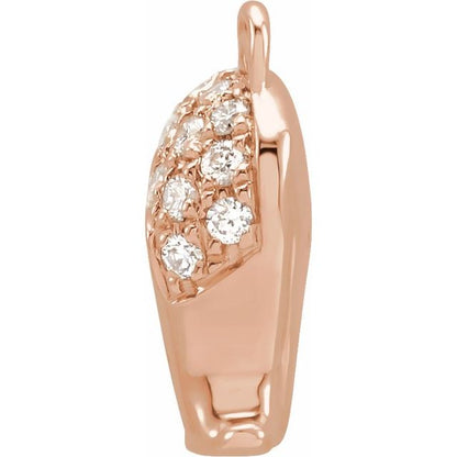 Petite Pavé® .06 CTW Natural Diamond Virgo Dangle