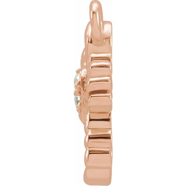 Petite Pavé® .01 CTW Natural Diamond Scorpio Dangle