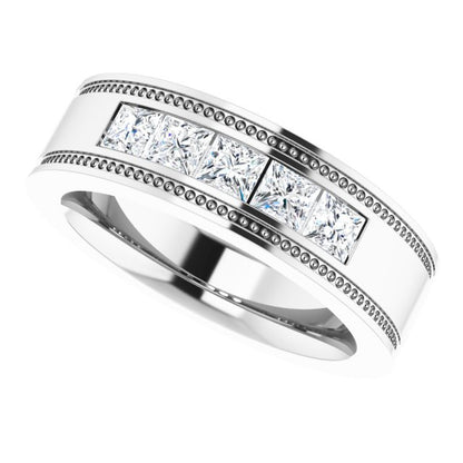 3/4 CTW Natural Diamond Band, 6.3 mm