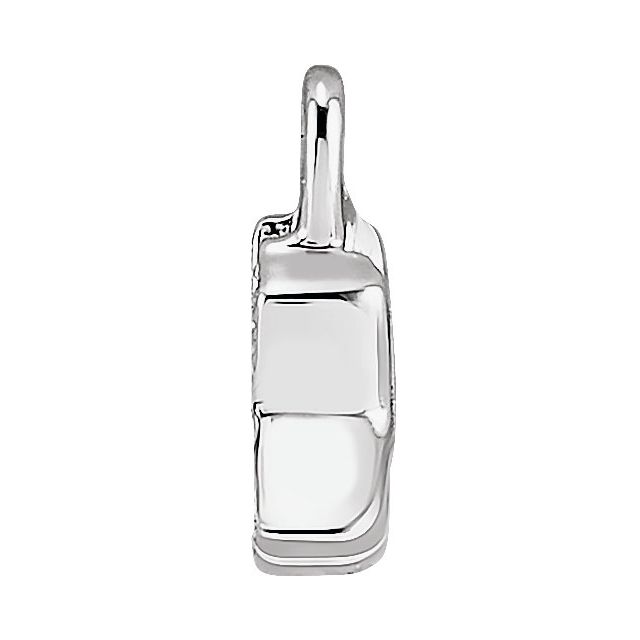 Petite Pavé® .02 CTW Natural Diamond Initial Dangle