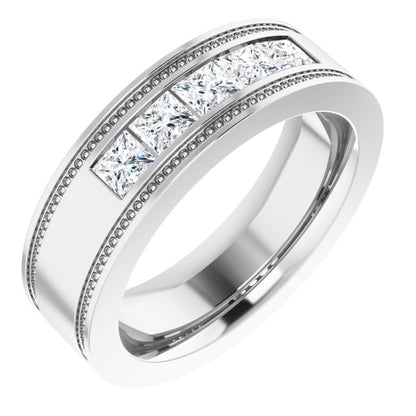 3/4 CTW Natural Diamond Band, 6.3 mm