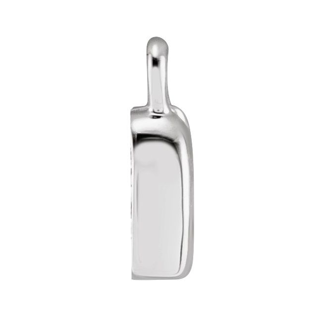 Petite Pavé® .02 CTW Natural Diamond Initial Dangle