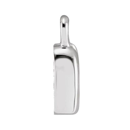 Petite Pavé® .02 CTW Natural Diamond Initial Dangle