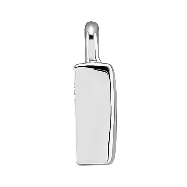 Petite Pavé® .025 CTW Natural Diamond Initial Dangle, 4 mm x 4 mm