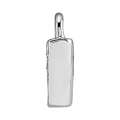 Petite Pavé® .015 CTW Natural Diamond Initial Dangle