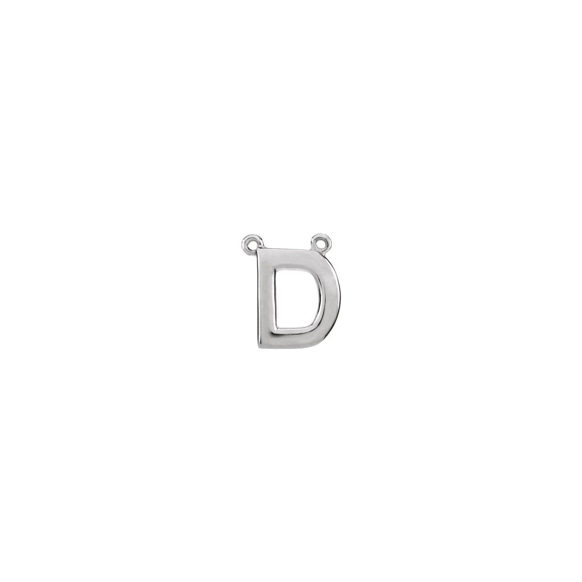 Block Initial Necklace Center