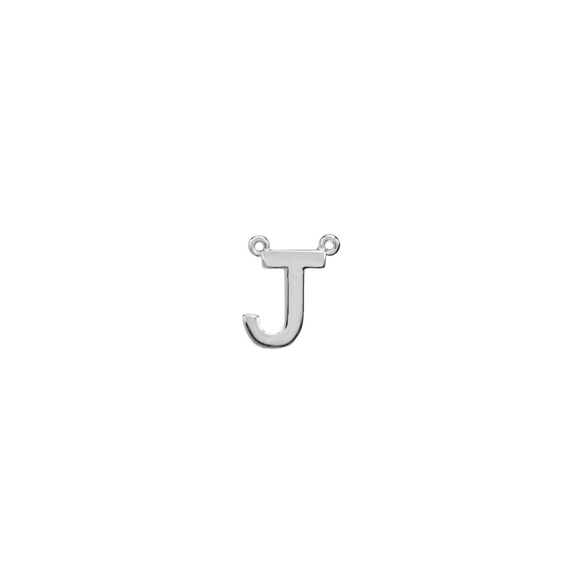 Block Initial Necklace Center