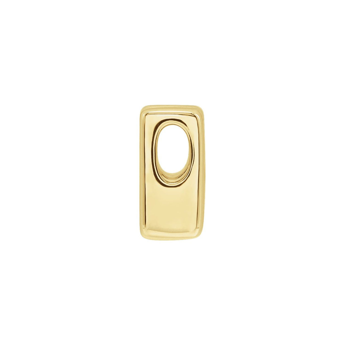 Block Initial Slide Pendant
