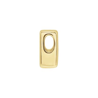 Block Initial Slide Pendant