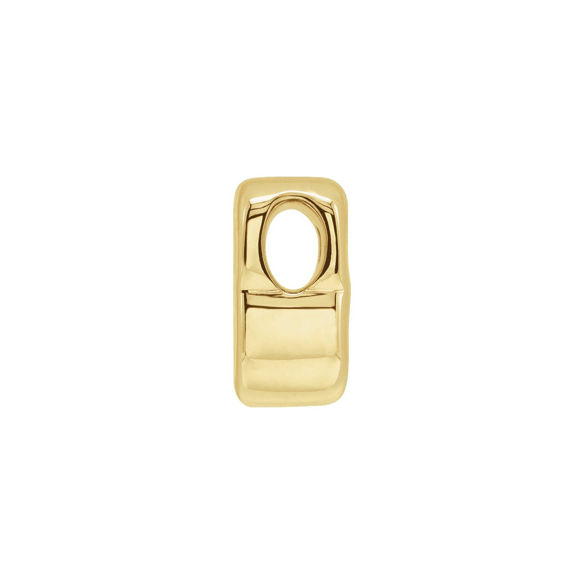 Block Initial Slide Pendant