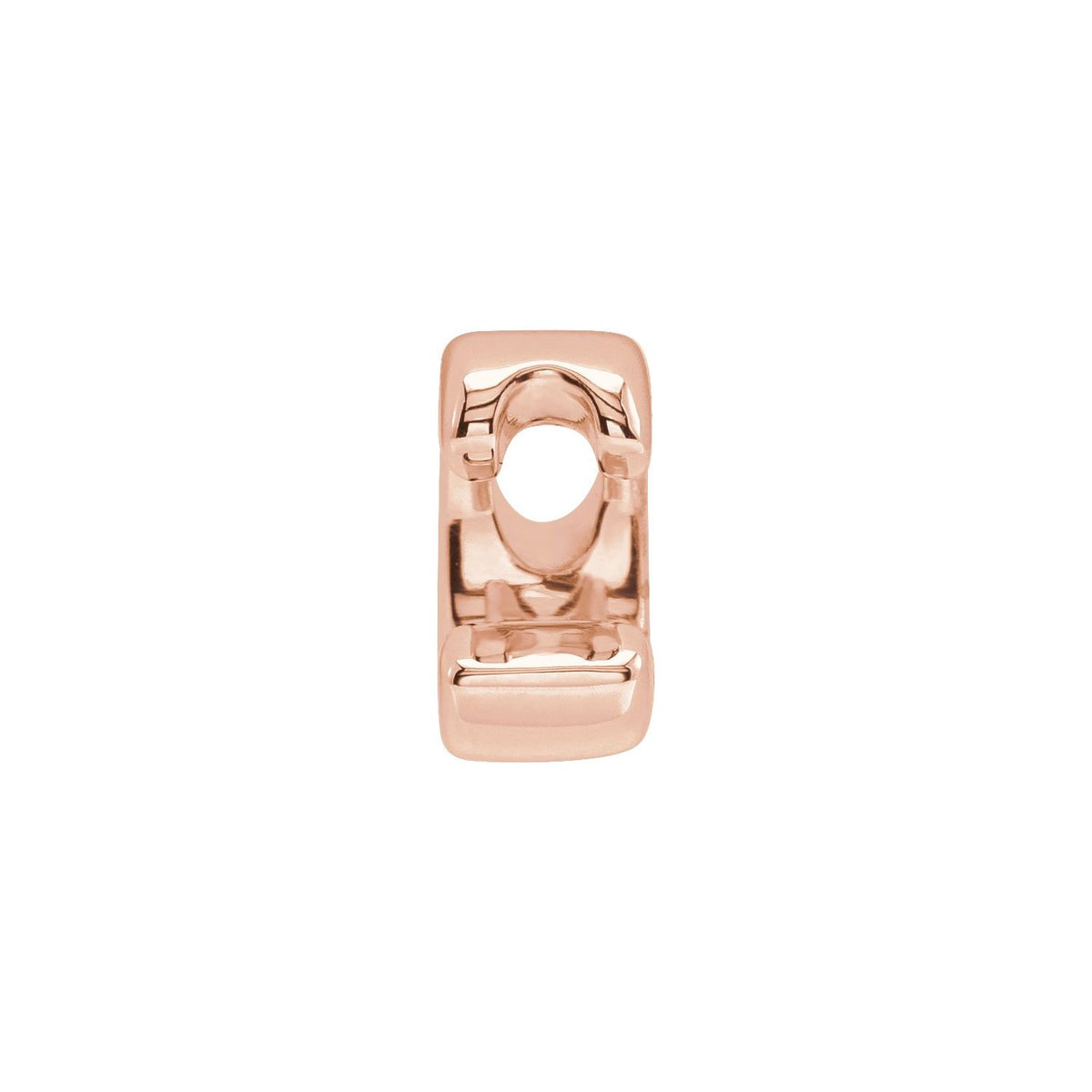 Block Initial Slide Pendant