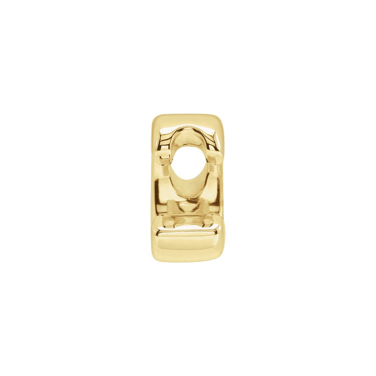 Block Initial Slide Pendant