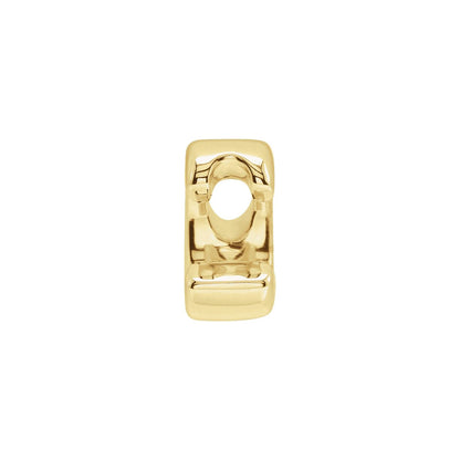 Block Initial Slide Pendant