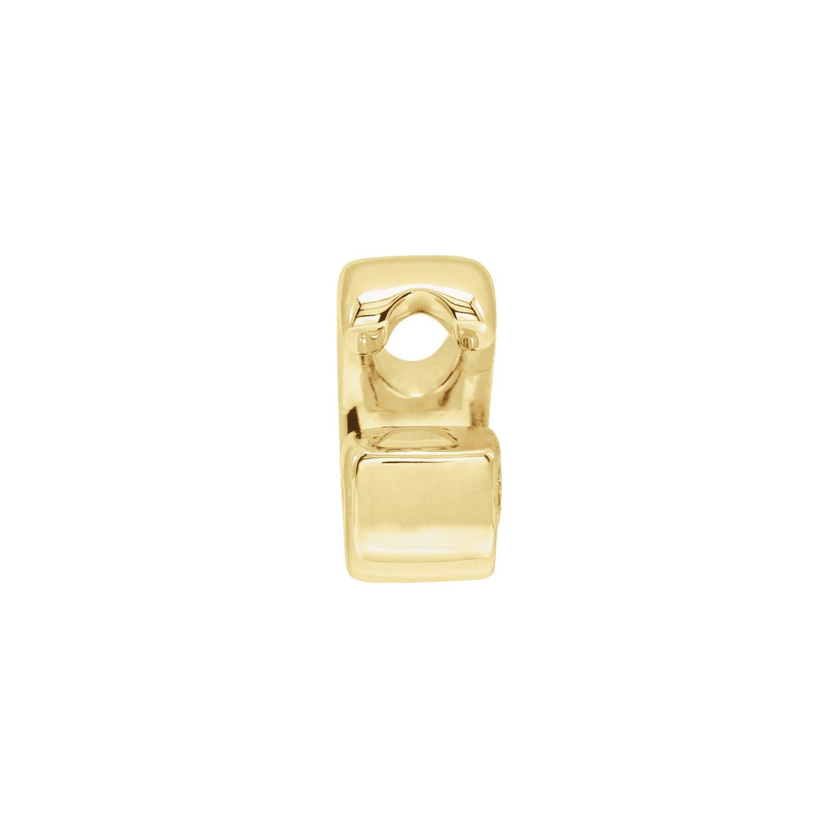 Block Initial Slide Pendant