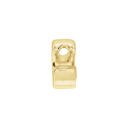 Block Initial Slide Pendant
