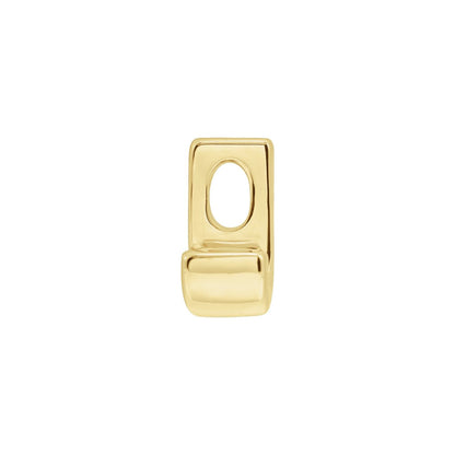 Block Initial Slide Pendant