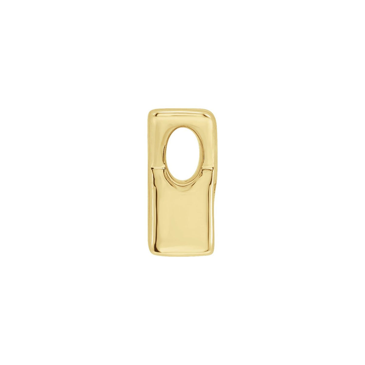 Block Initial Slide Pendant