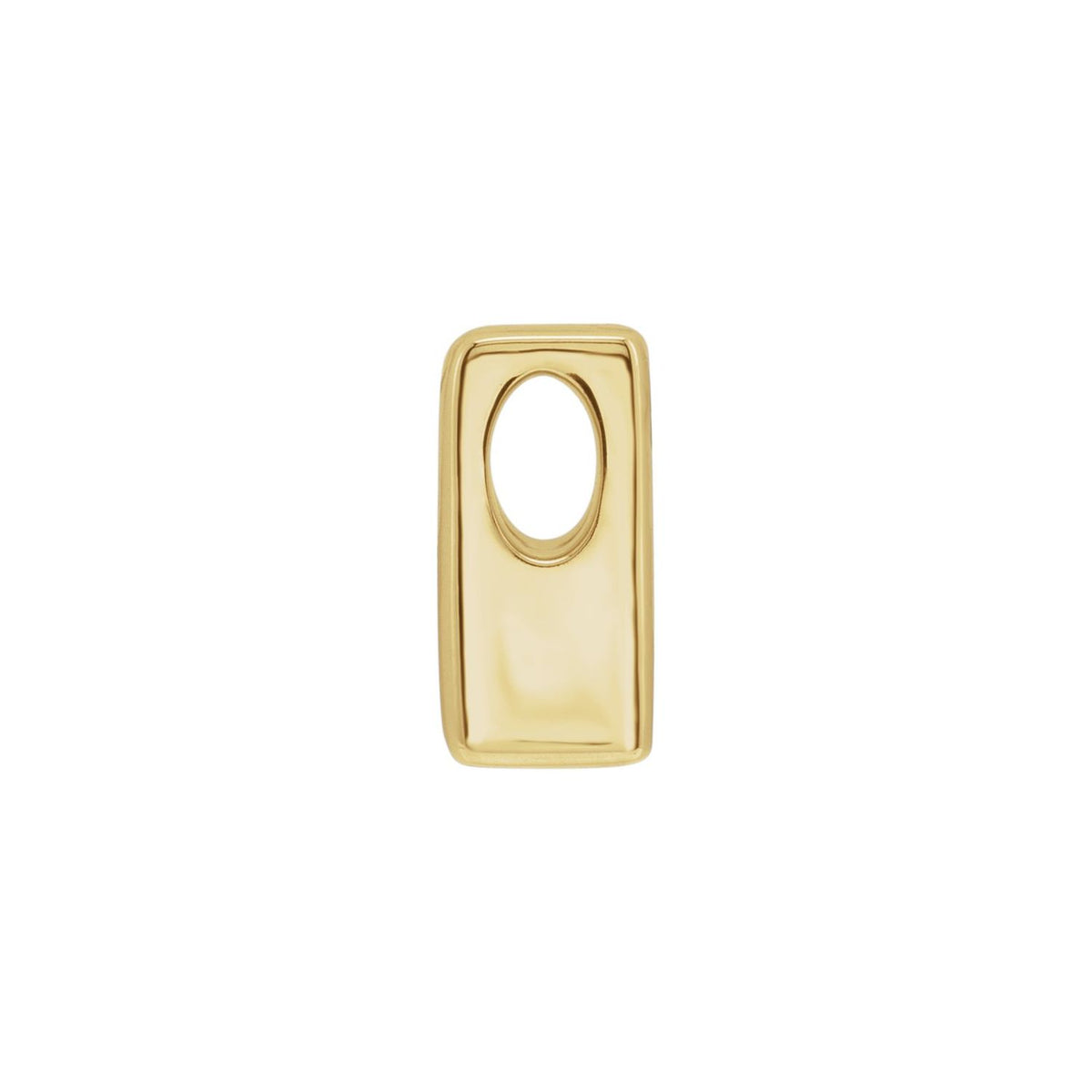 Block Initial Slide Pendant
