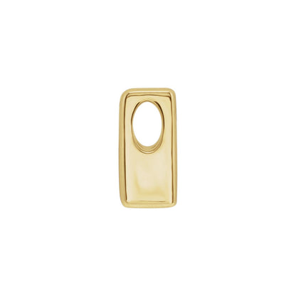 Block Initial Slide Pendant