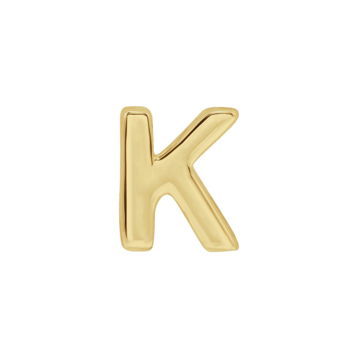 Block Initial Slide Pendant