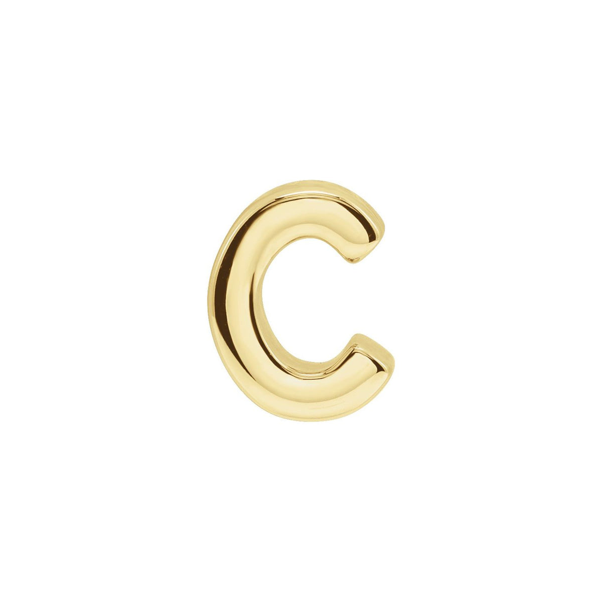 Block Initial Slide Pendant