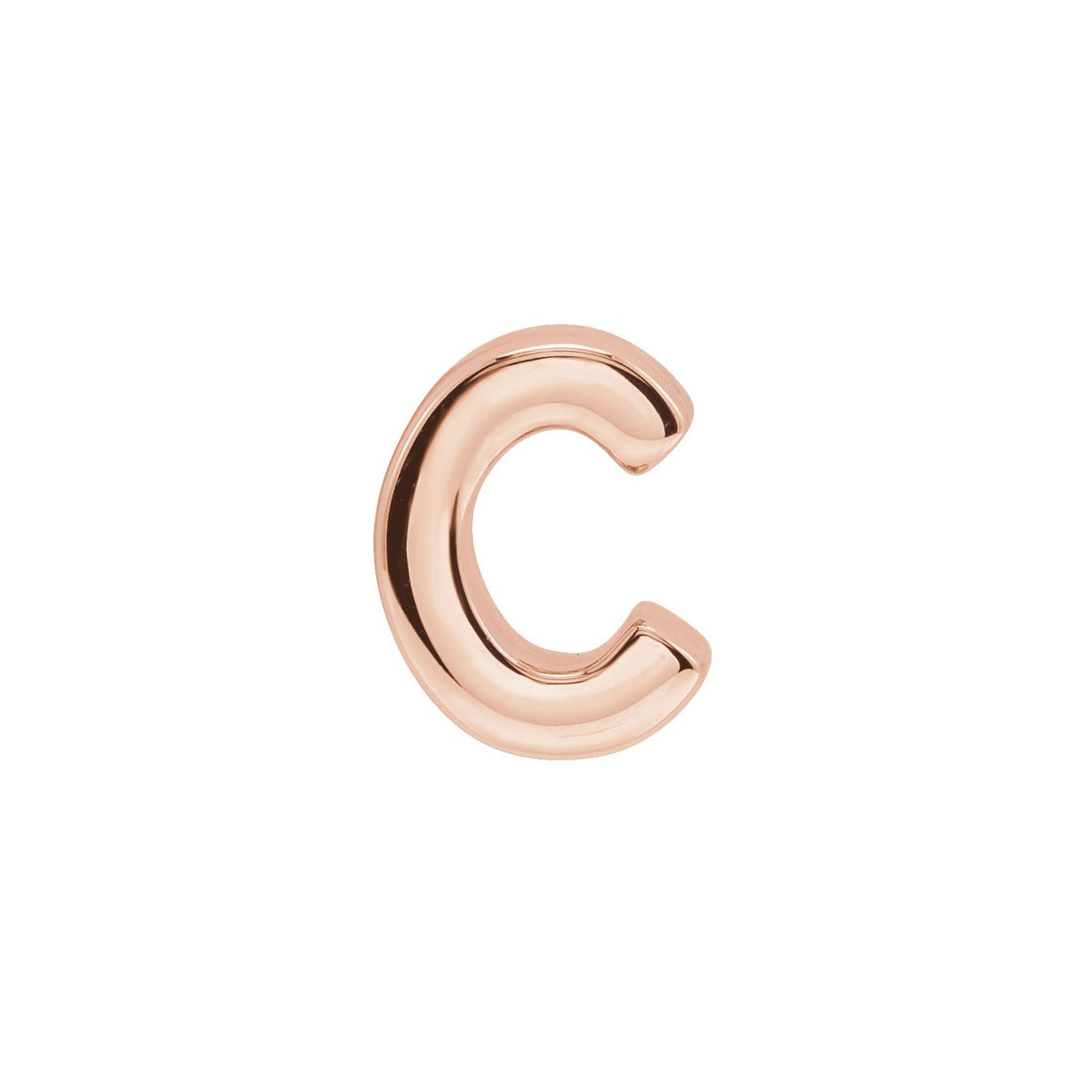 Block Initial Slide Pendant