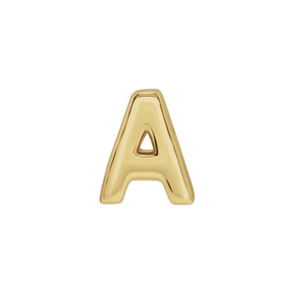 Block Initial Slide Pendant