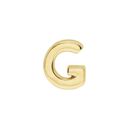 Block Initial Slide Pendant