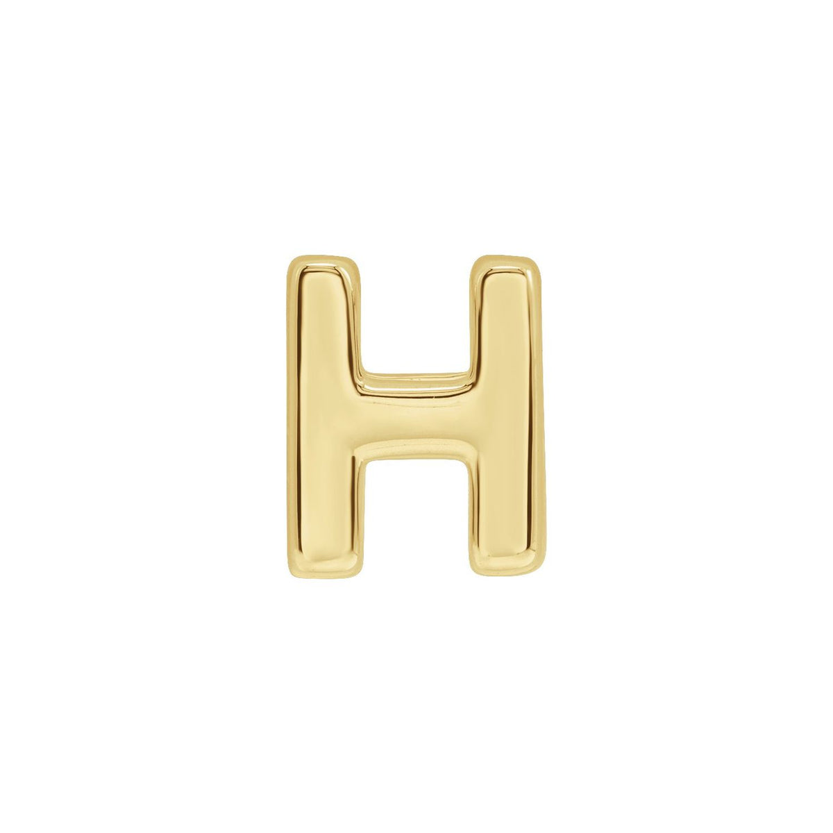 Block Initial Slide Pendant