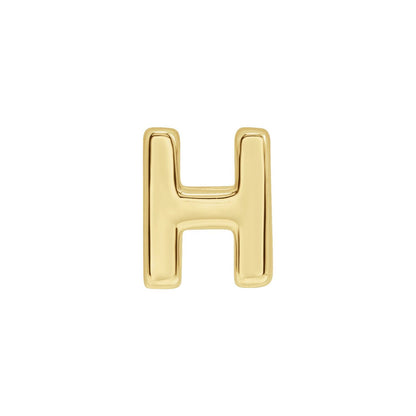 Block Initial Slide Pendant