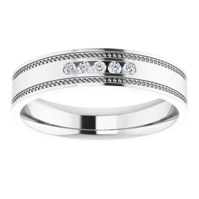 .08 CTW Natural Diamond Band, 5 mm