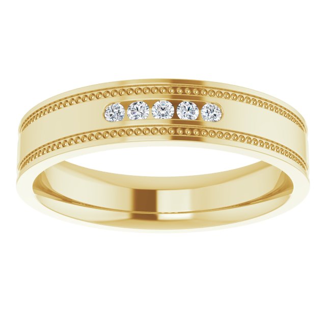 .08 CTW Natural Diamond Band, 5 mm