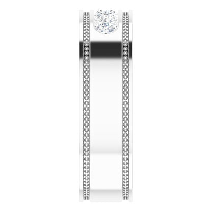 1/2 CTW Natural Diamond Band, 6.3 mm