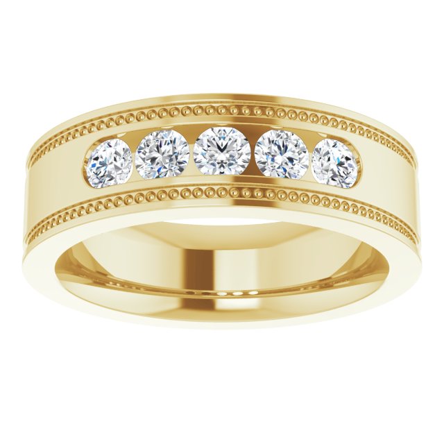 1/2 CTW Natural Diamond Band, 6.3 mm