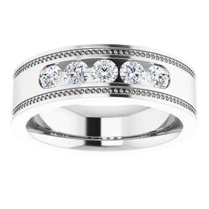 1/2 CTW Natural Diamond Band, 6.3 mm