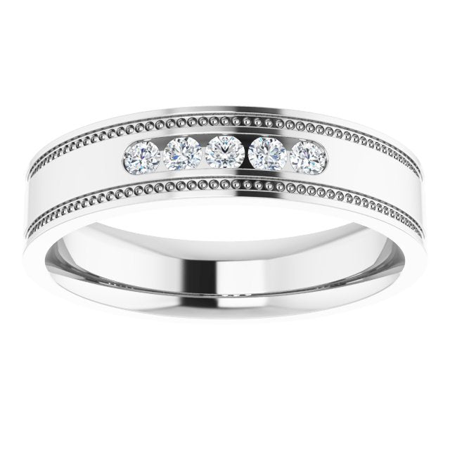 1/6 CTW Natural Diamond Band, 5.3 mm