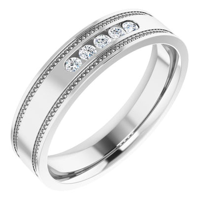 1/6 CTW Natural Diamond Band, 5.3 mm
