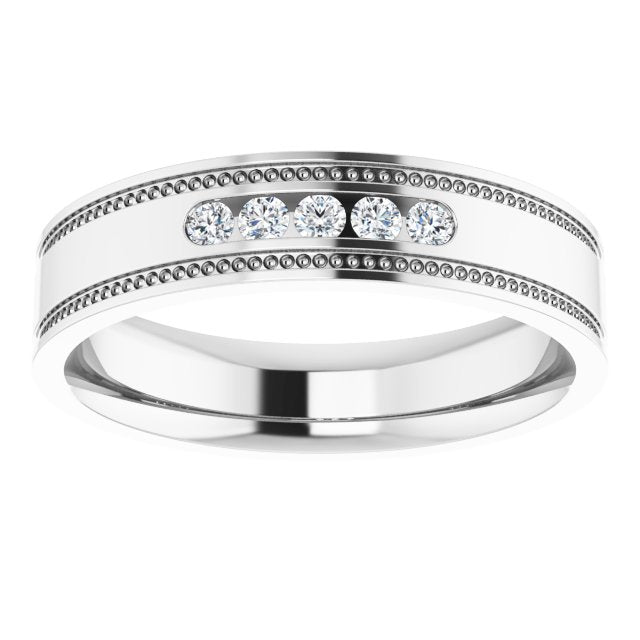 1/6 CTW Natural Diamond Band, 5.3 mm