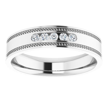 1/6 CTW Natural Diamond Band, 5.3 mm