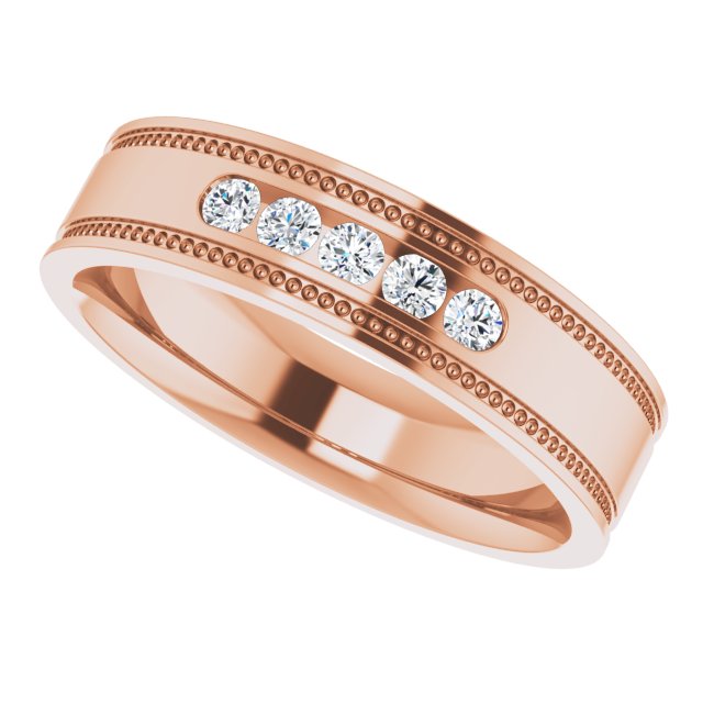 1/4 CTW Natural Diamond Band, 5.55 mm