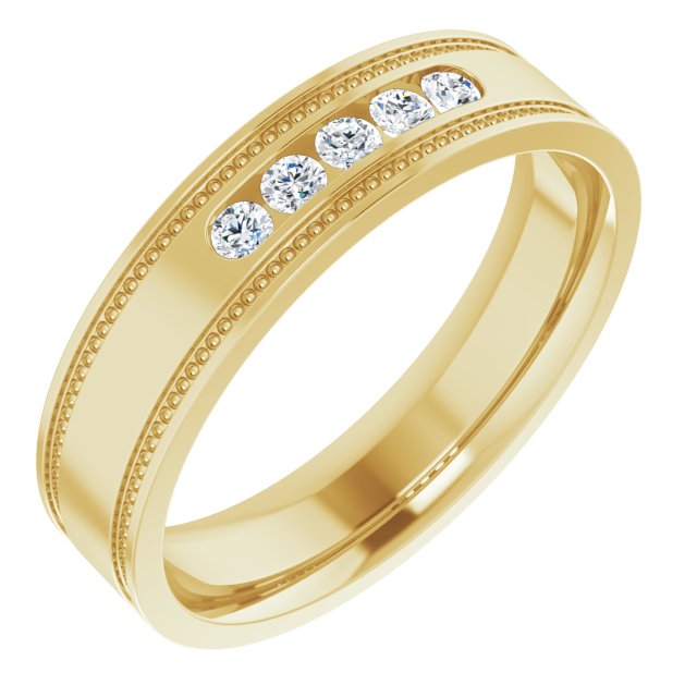 1/4 CTW Natural Diamond Band, 5.55 mm