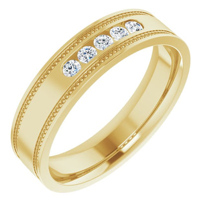 1/4 CTW Natural Diamond Band, 5.55 mm