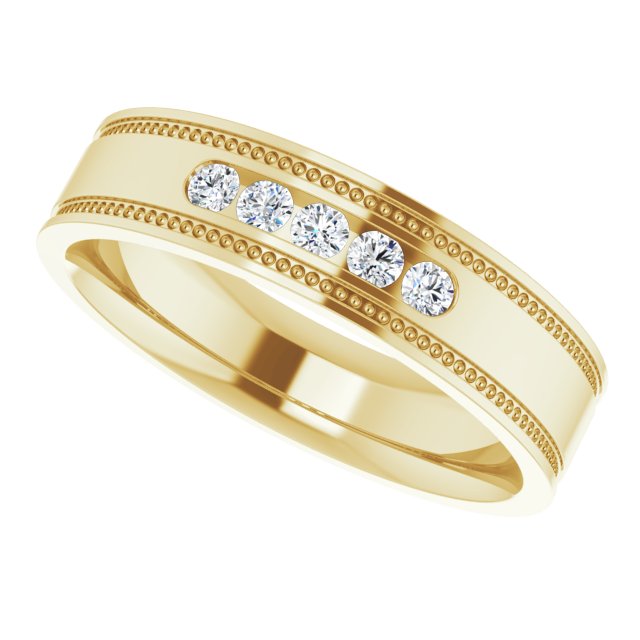 1/4 CTW Natural Diamond Band, 5.55 mm