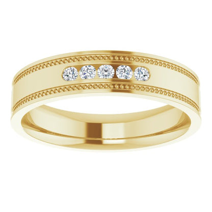 1/6 CTW Natural Diamond Band, 5.3 mm