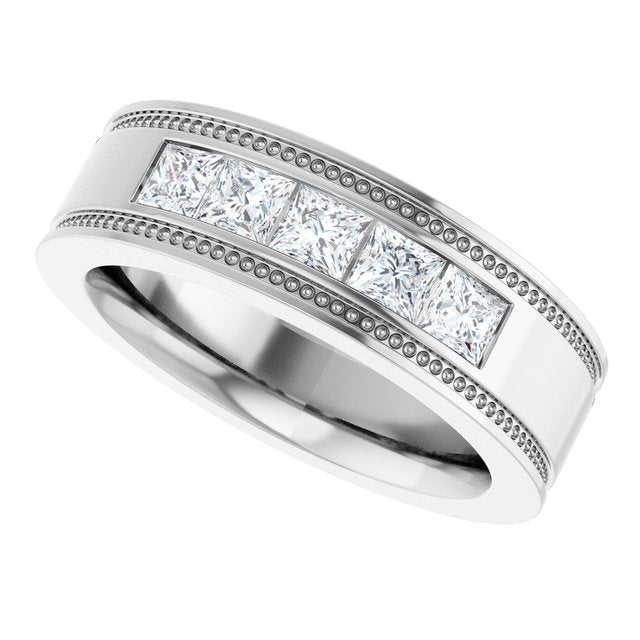 3/4 CTW Natural Diamond Band, 6.3 mm